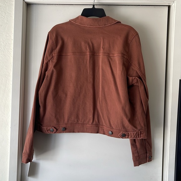 Sonoma Cropped Jean Jacket sz Large - Picture 3 of 5